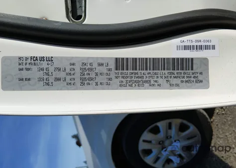 2017 Dodge Journey Se Awd z USA, uszkodzony, nr VIN 3C4PDDAG6HT648835